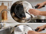 快速去除锅底黑垢的清洁妙招