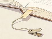 书签防丢 绳子 + 夹子 固定不滑落