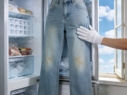 牛仔裤去异味 冷冻 + 通风 不用水洗