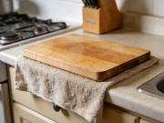 菜板防滑不晃动 湿毛巾垫底 利用摩擦力稳如磐石