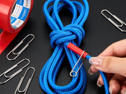 耳机线缠绕打结 回形针 + 热缩管 轻松理顺