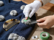 羊毛衫去毛球 胶带 + 梳子 温和不伤纤维