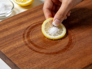木质菜板去味杀菌 柠檬 + 食盐 天然无残留